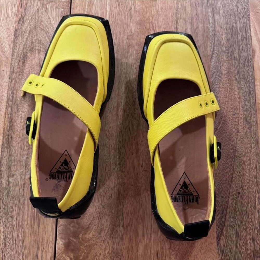 Yellow Fluevog Mary Jane 8.5-9